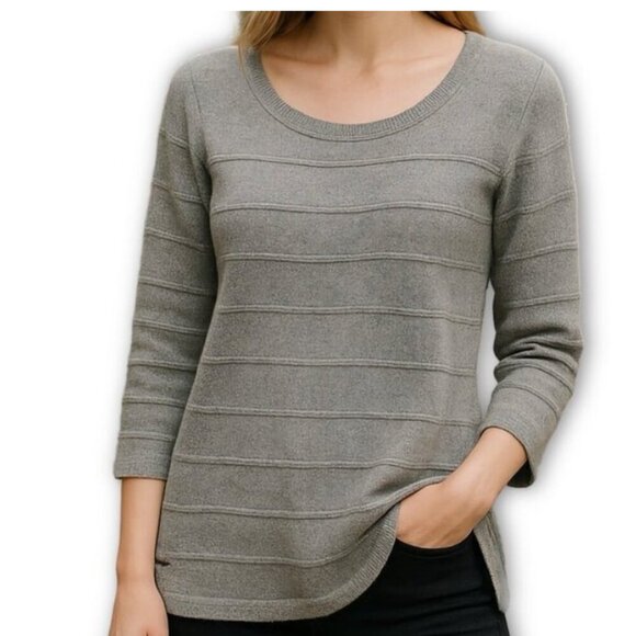 Lacoste Womens Wool Cashmere Pullover Sweater Gray Size Small - Picture 10 of 11